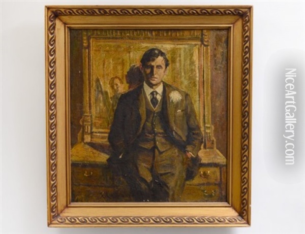 Portrait Of A Gentleman Oil Painting - Ernest Lawson