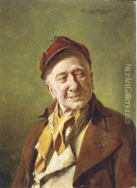 The Coachman Oil Painting - Gerard Jozef Portielje