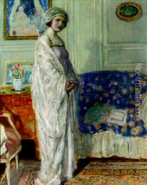 In The Morning Room Oil Painting - Frederick Carl Frieseke