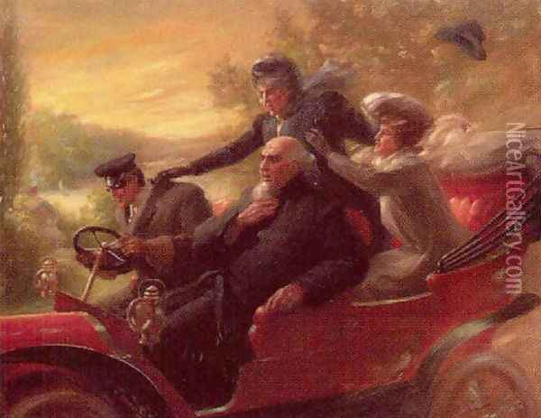 Car ride Oil Painting - William Bengough