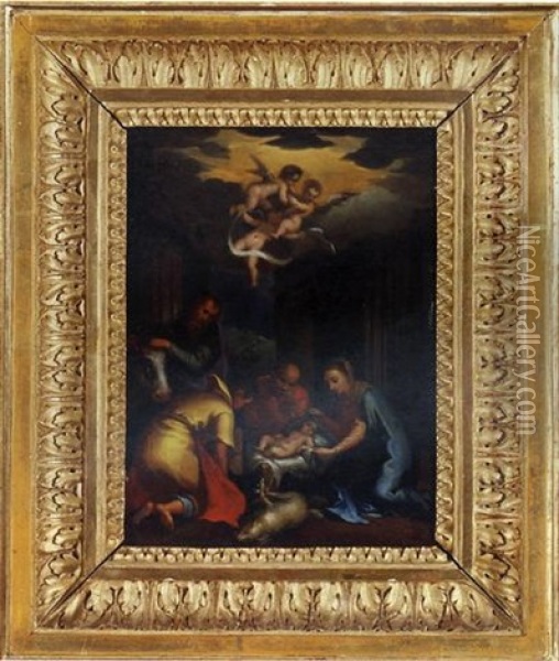 The Adoration Of The Shepherds Oil Painting - Hans Rottenhammer the Elder