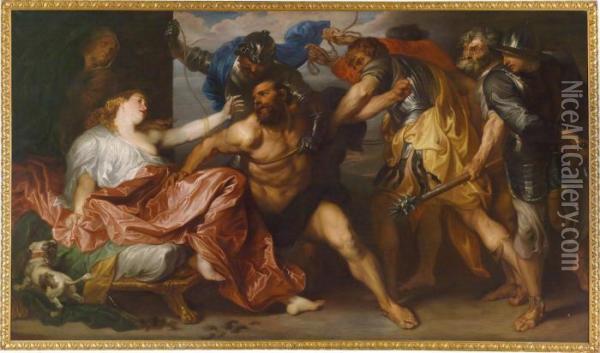 Nachdie Gefangennahme Simsons Oil Painting - Sir Anthony Van Dyck