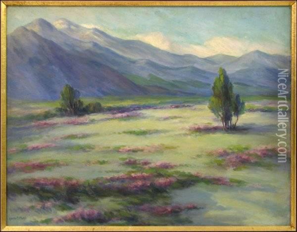 The Lilacs Field B Oil Painting - Adelle Phelps
