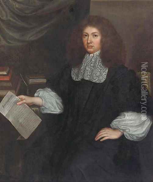 Portrait of a gentleman Oil Painting - Isaac Luttichuys