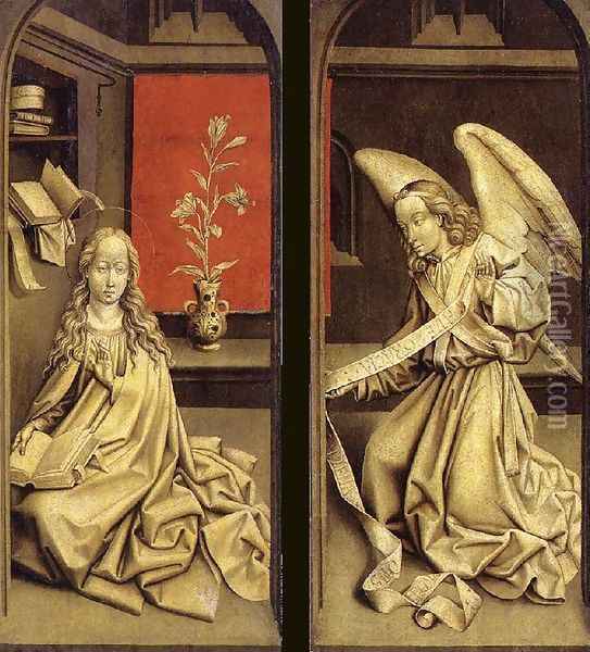 Closed View Oil Painting - Rogier van der Weyden