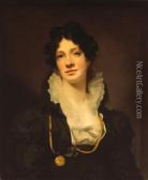 A Portrait Of Mrs. James Smith Ofjordanhill Oil Painting - Sir Henry Raeburn