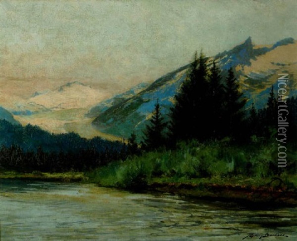The Mendenhall Valley Oil Painting - Sydney Mortimer Laurence