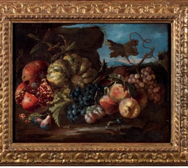Natures Mortes Oil Painting - Giovanni Paolo Castelli (lo Spadino)