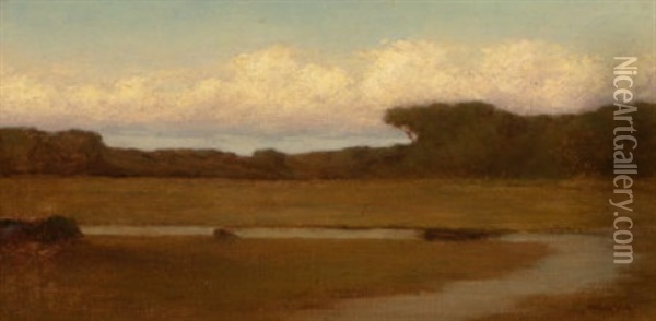 Meadow Brook Oil Painting - William Sartain