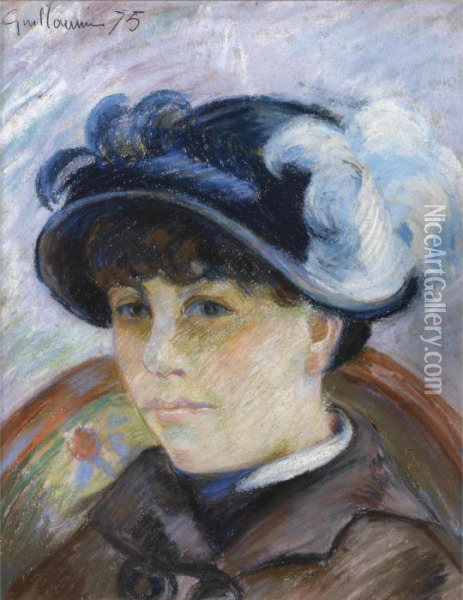 Portrait De Jeune Femme Oil Painting - Armand Guillaumin