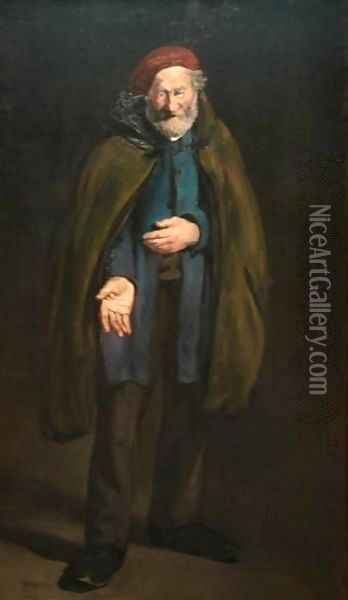 Beggar with a Duffle Coat Oil Painting - Edouard Manet