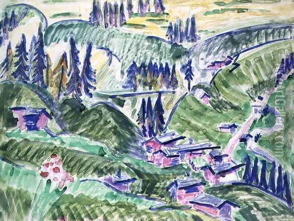Landscape Oil Painting - Ernst Ludwig Kirchner