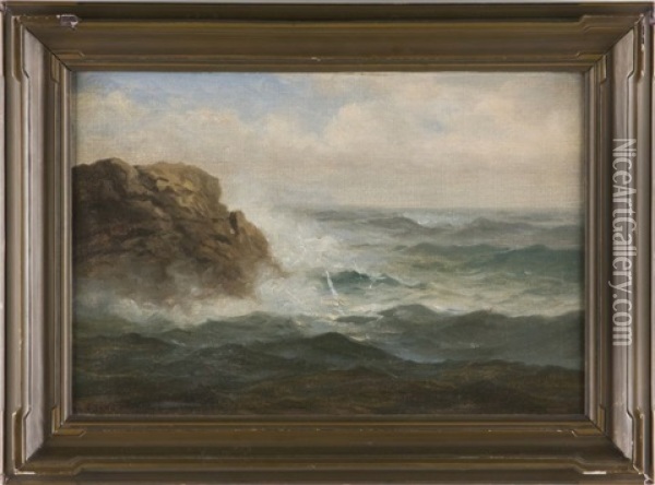 Breakers Oil Painting - Nels Hagerup