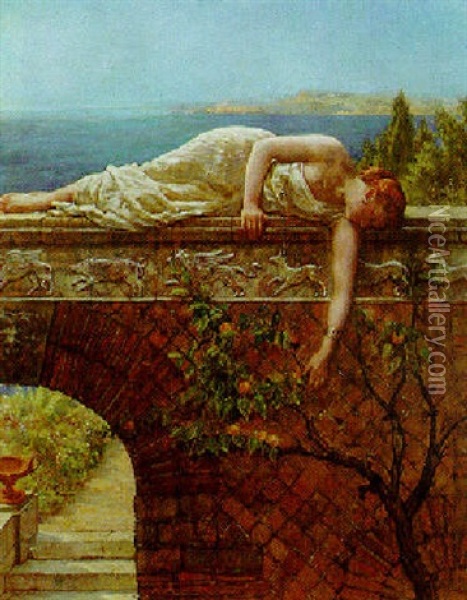 The Daughter Of Eve Oil Painting - John Collier