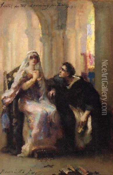 Abelard And Heloise Oil Painting - Henrietta Rae