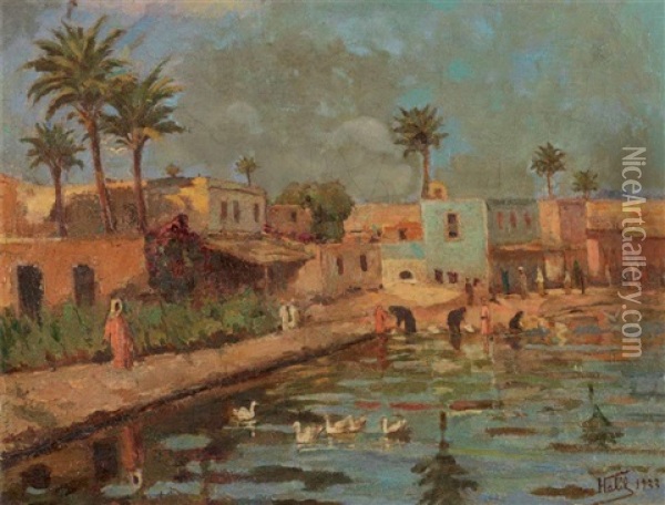 Isimsiz Oil Painting - Halil Pasha