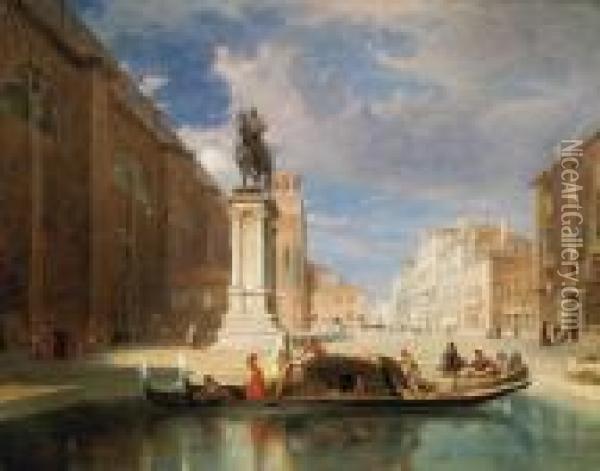 The Colleoni Monument, Venice Oil Painting - James Holland