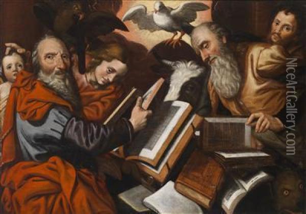 Die Vier Evangelisten Oil Painting - Pieter Aertsen