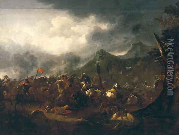 Battle Oil Painting - Vincent Adriaenssen
