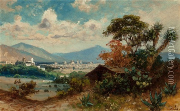 Mexico Oil Painting - August Loehr