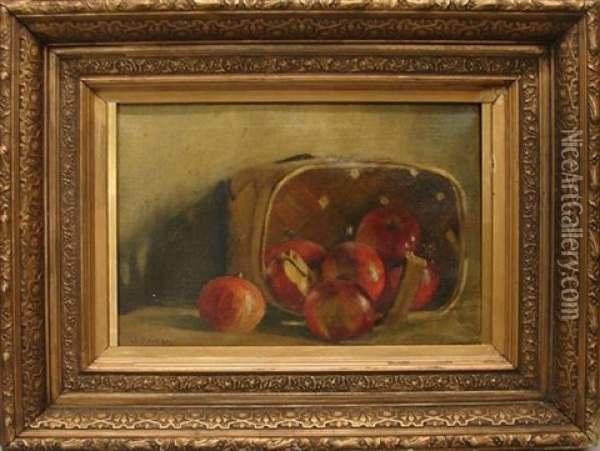 Still Life With Apples Oil Painting - Joseph Decker