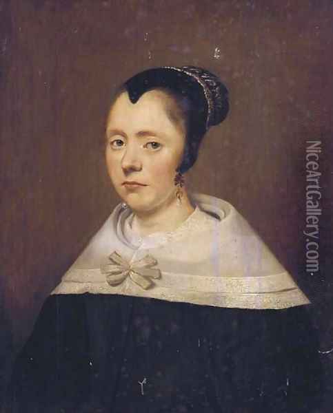 Portrait of a lady 3 Oil Painting - Anthony van Ravesteyn