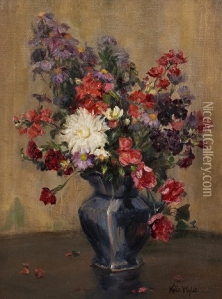 The Full Vase Oil Painting - Kate Wylie