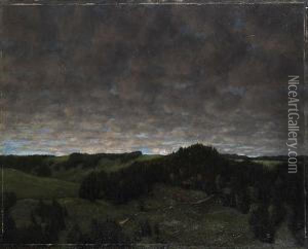 Schwarzwaldlandschaft Oil Painting - Hans Sturzenegger