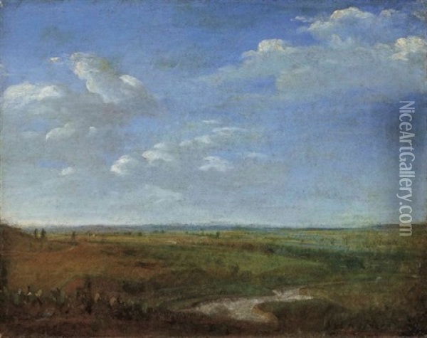 Riviere Dans La Plaine Oil Painting - Theodore Rousseau