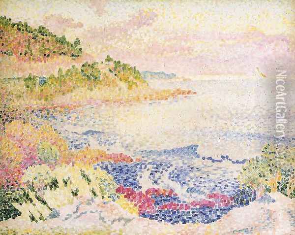 Coast of Provence, Le Four des Maures Oil Painting - Henri Edmond Cross