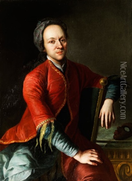 Portrait Eines Schauspielers Oil Painting - Johann (Jan) Kupetzki