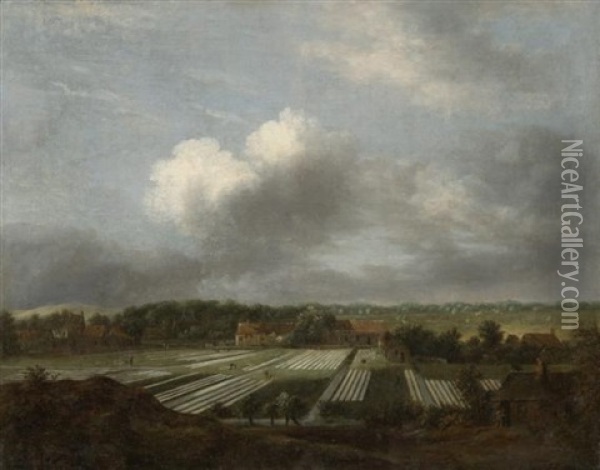 Leinen Bleichen Bei Haarlem Oil Painting - Jan van Kessel