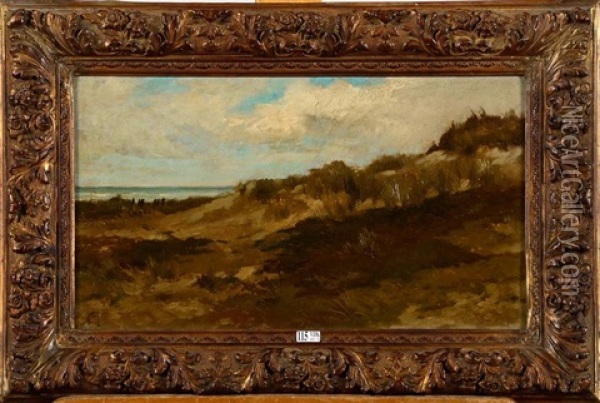 Dunes Oil Painting - Constantin Meunier