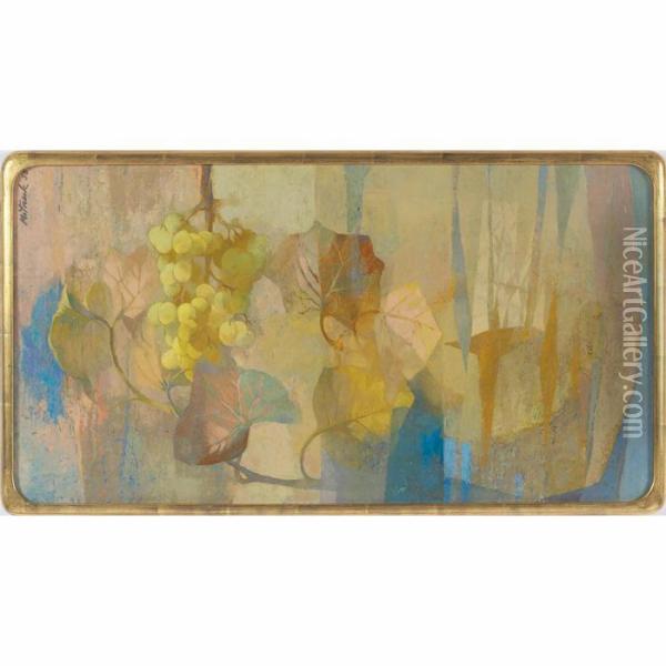 Abstract Still Life Oil Painting - Stanley Mitruk