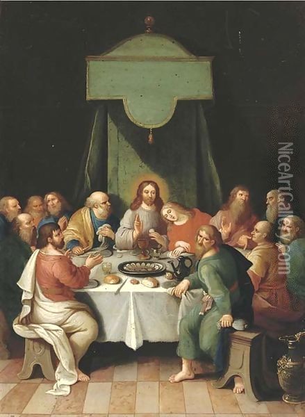 The Last Supper Oil Painting - Frans II Francken