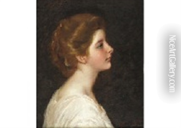 Lady Oil Painting - John Hanson Walker