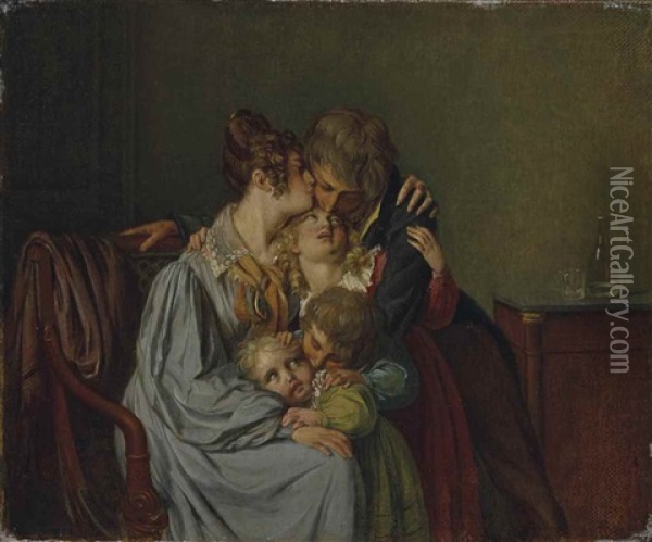 L'heureuse Famille Oil Painting - Louis Leopold Boilly