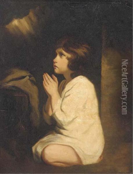 Samuel, The Infant Oil Painting - Sir Joshua Reynolds
