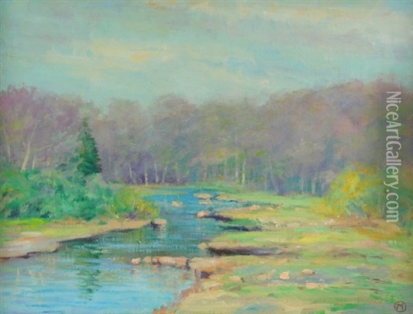 Pastel Impressions Oil Painting - Willard Leroy Metcalf