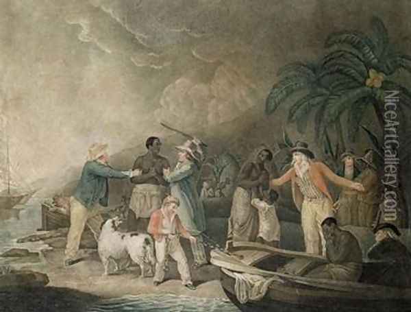 The Slave Trade 1835 Oil Painting - George Morland