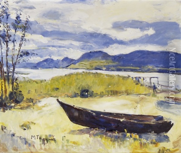 Apres Midi Au Lac De Neuchatel Oil Painting - Max Robert Theynet