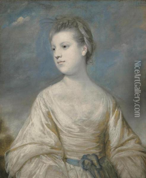 Portrait Of Lady Crewe Oil Painting - Sir Joshua Reynolds