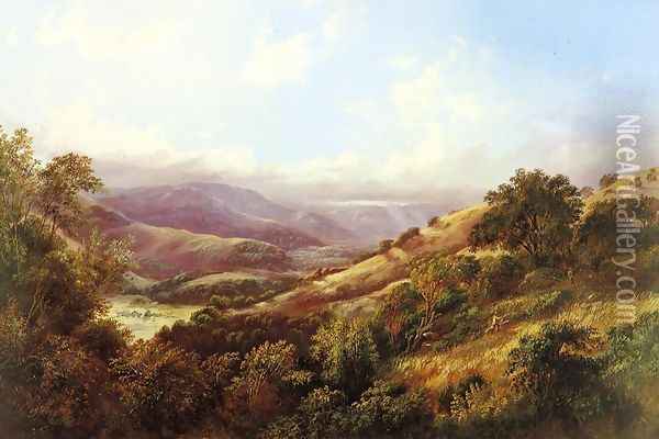 San Anselmo Valley Near San Rafael Oil Painting - William Keith