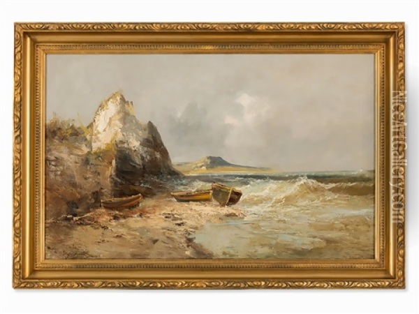 Seascape Oil Painting - Emile Godchaux