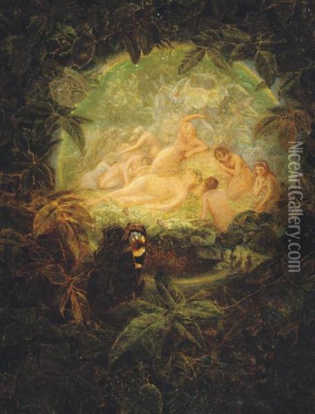 A Fairy Ring Oil Painting - Etheline Eva Dell