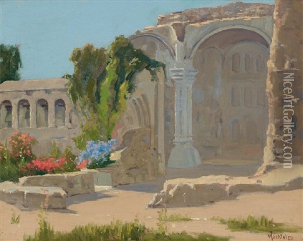 San Juan Capistrano Oil Painting - Elmer Wachtel