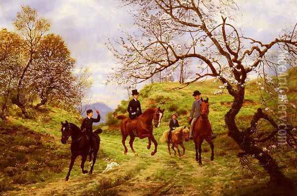Partie De Campagne (Outing in the country) Oil Painting - Jean Richard Goubie
