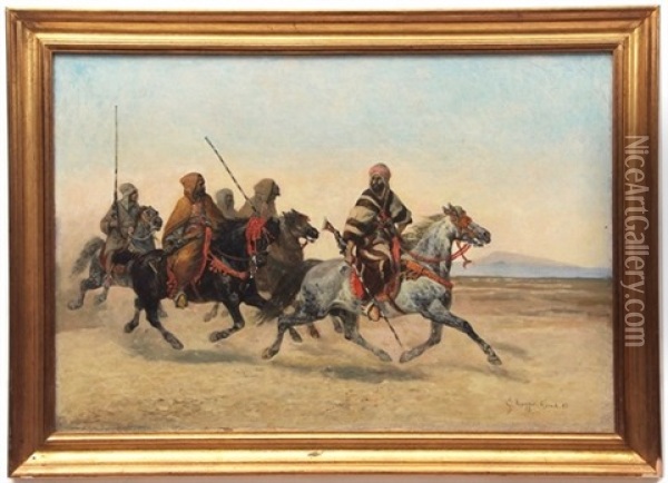 Eastern War Party Oil Painting - Giuseppe Raggio