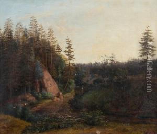 Forest Creek Oil Painting - Augusta Soldan