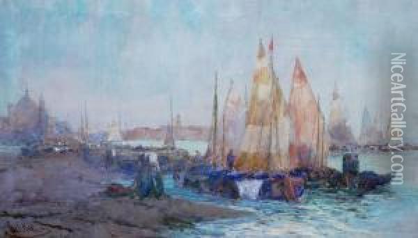 Venice Oil Painting - George Charles Haite